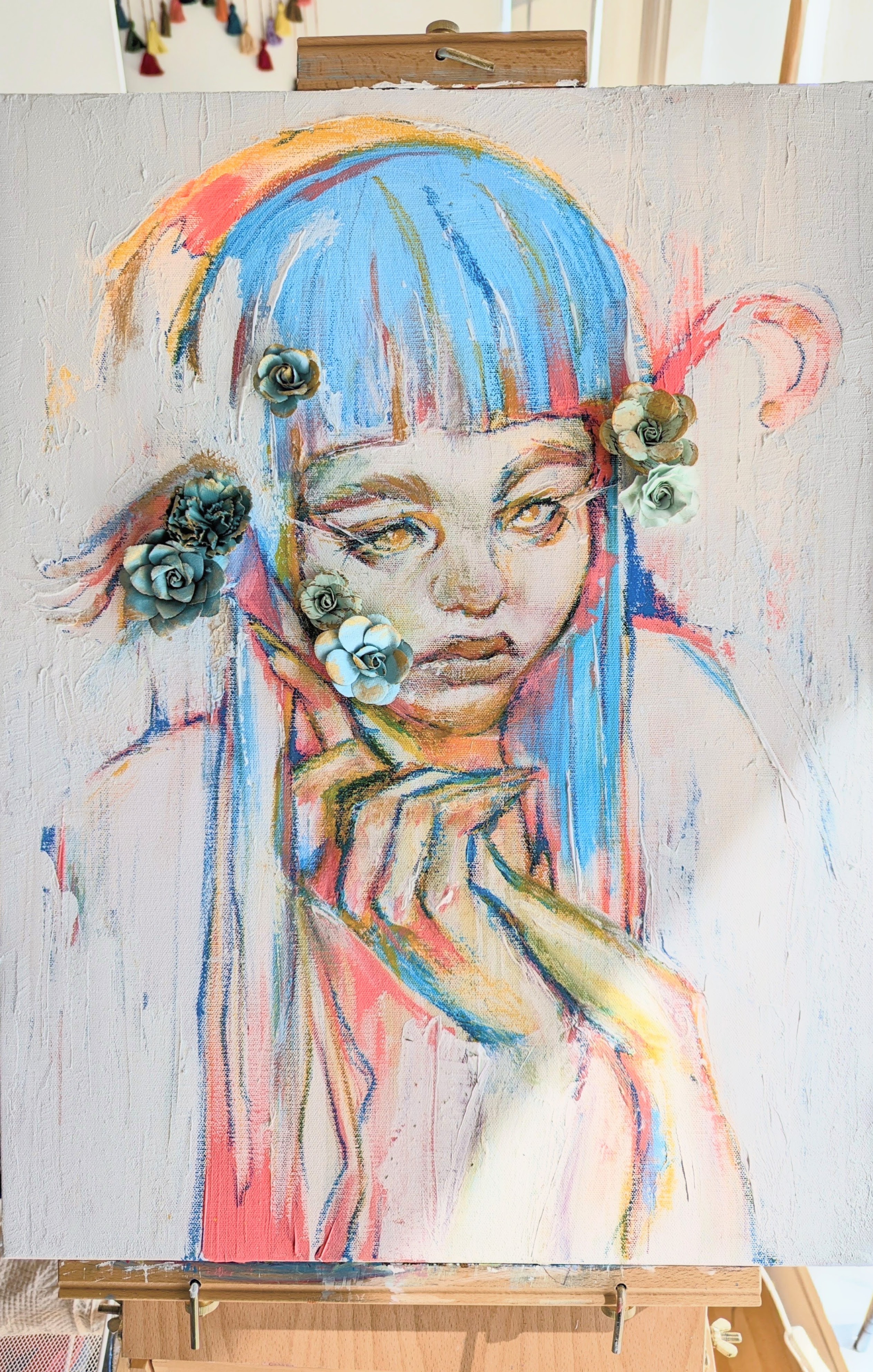 Acceptance — gouache original by Laura Riondet, photo 1 of 3